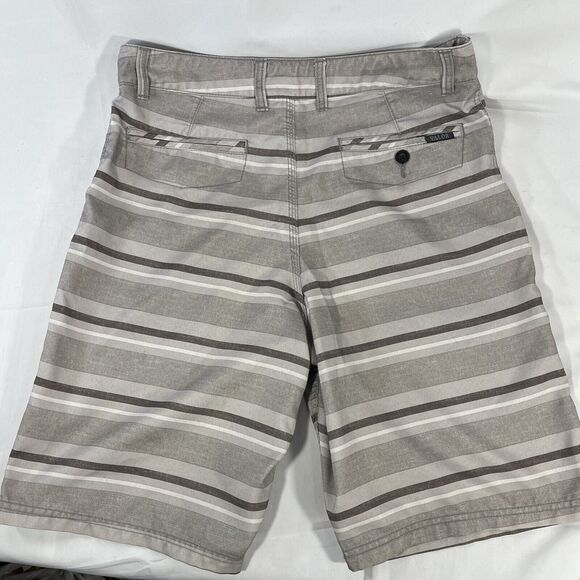 VALOR BOARD SHORTS MENS 30 STRIPED DRAWSTRING ZIP FLY 10” INSEAM SWIM BEACH - Picture 7 of 12